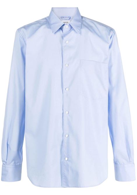 Camicia classica con taschino in azzurro Aspesi - uomo