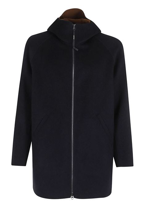 Navy blue wool coat Aspesi - men