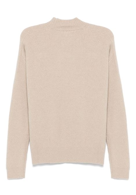 Brown ribbed-knit sweater Aspesi - women ASPESI | M170562385177