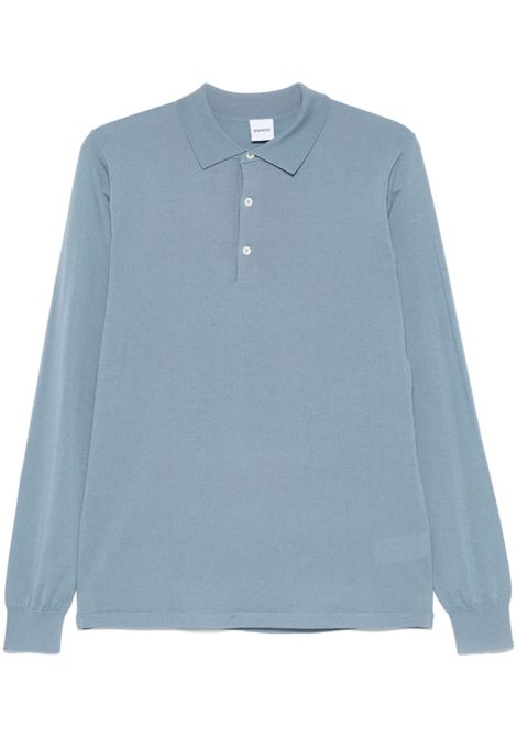 Light blue virgin wool polo shirt Aspesi - men ASPESI | Polo | M197V10801342