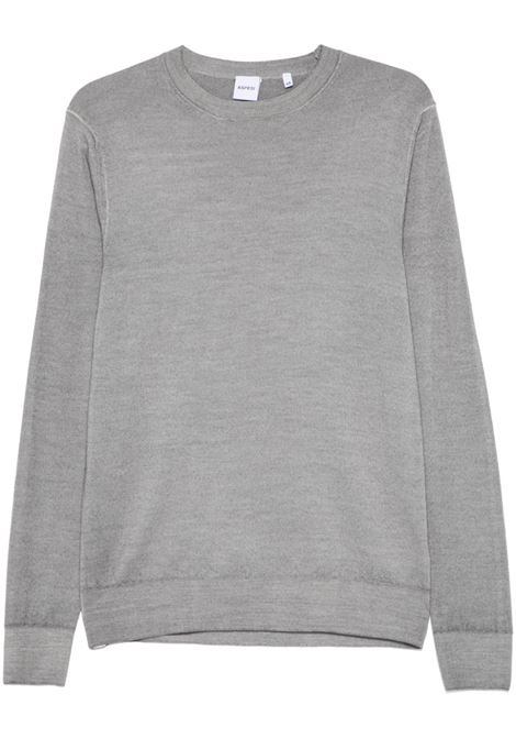 Maglione in lana grigio mélange Aspesi - uomo ASPESI | Maglie | M488V08801183