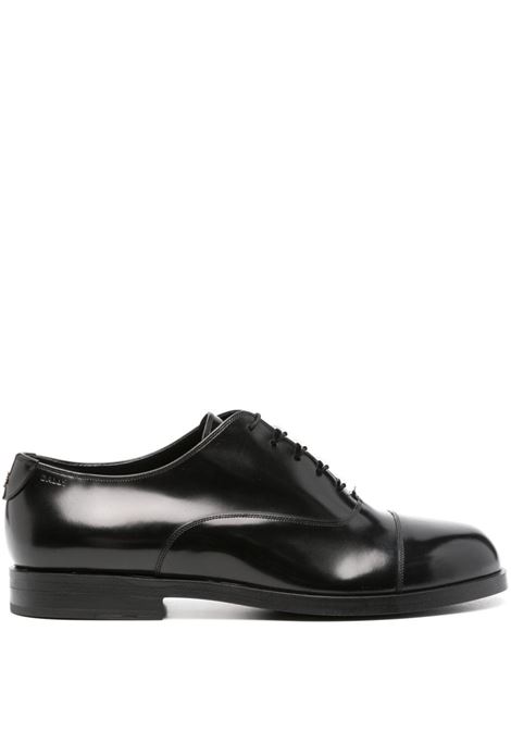 Black hardware-laces derby shoes Bally - men