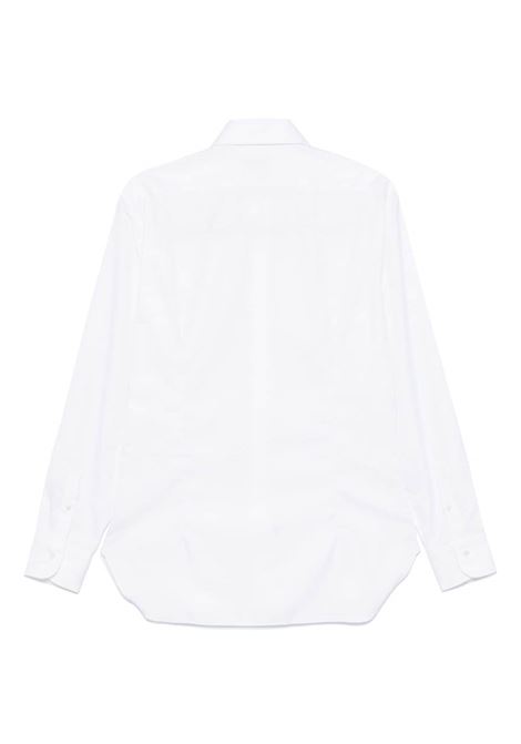 White cutaway-collar cotton shirt Beard - men