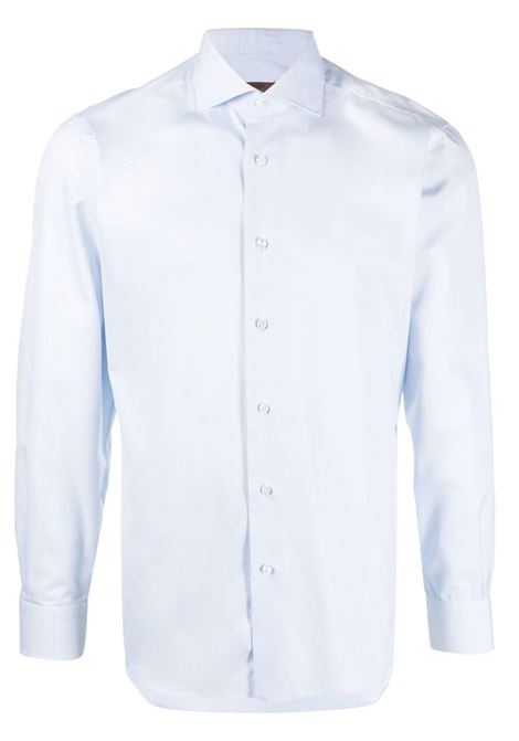 Light blue spread-collar shirt Beard- men BARBA | Shirts | I1U13P01PZ5813U0001