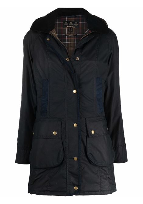 Blue hooded parka coat Barbour - women