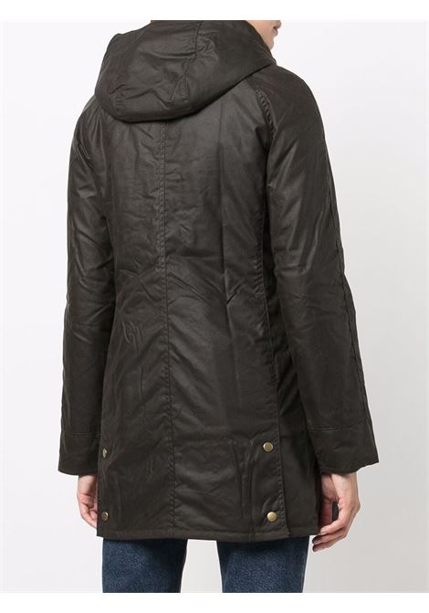 Brown wax-coated buttoned-up coat - women BARBOUR | LWX0534OL71