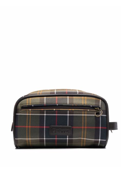 Multicoloured checked wash bag - BARBOUR men BARBOUR | MAC0396TN11