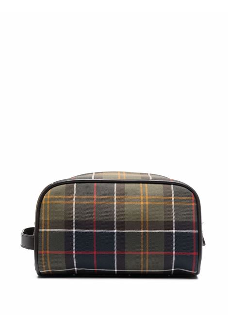 Multicoloured checked wash bag - BARBOUR men BARBOUR | MAC0396TN11