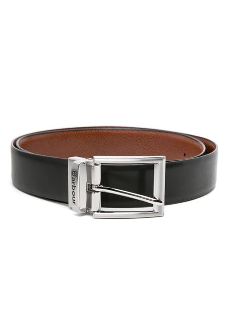 Black Fife reversible leather belt - BARBOUR  men