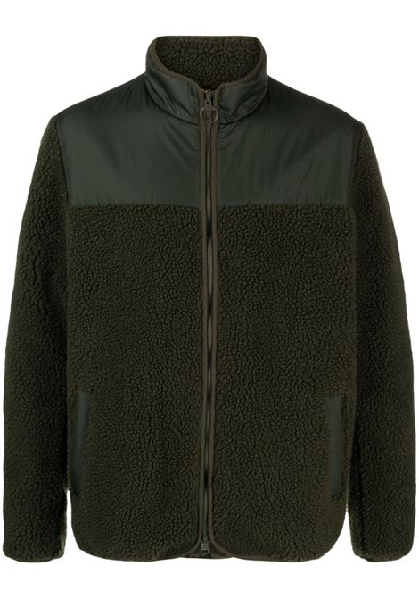 Giacca con logo Hobson in verde - unisex BARBOUR | MFL0170OL51