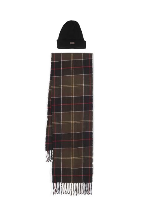 Brown Swinton beanie & Galingale scarf gift set Barbour - men BARBOUR | Lifestyle | MGS0079TN11