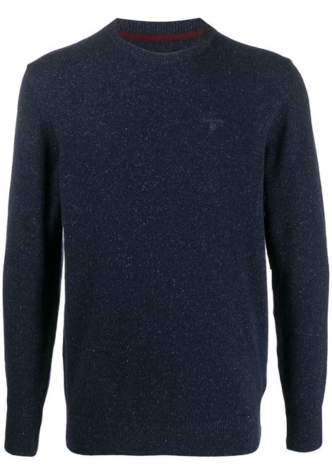 Maglione con ricamo i blu Barbour - uomo