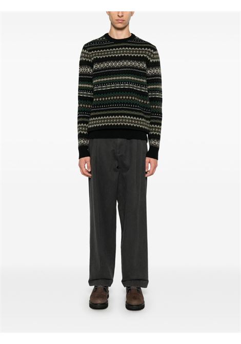 Black fair isle-knit jumper Barbour - men BARBOUR | MKN1027BK52