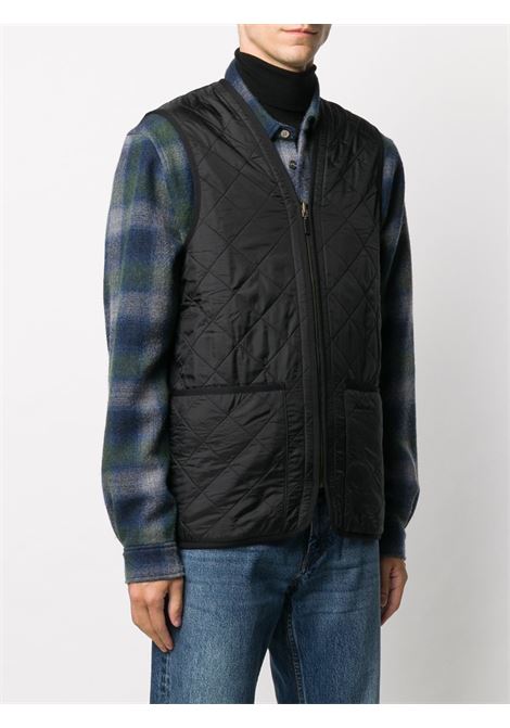 Black quilted zip-up gilet - men BARBOUR | MLI0002BK91