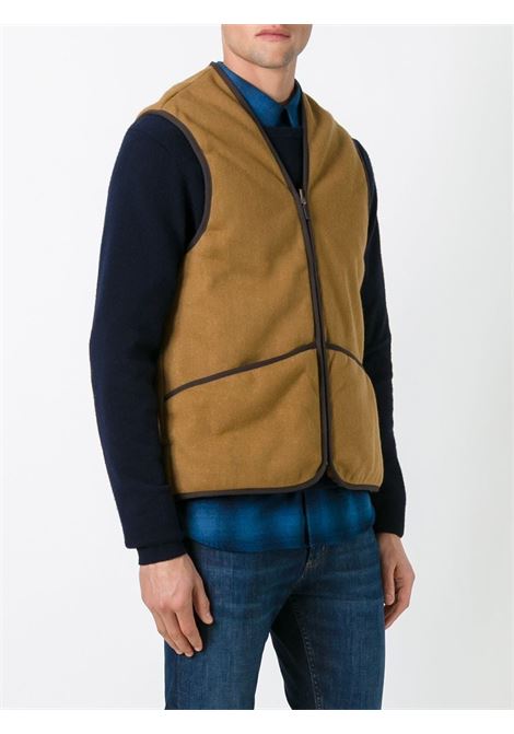 Brown bicolour zipped gilet - BARBOUR men BARBOUR | MLI0004BR31