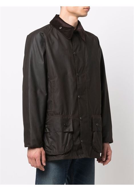 Green Beaufort snap-fastening coat - men BARBOUR | MWX0002OL71