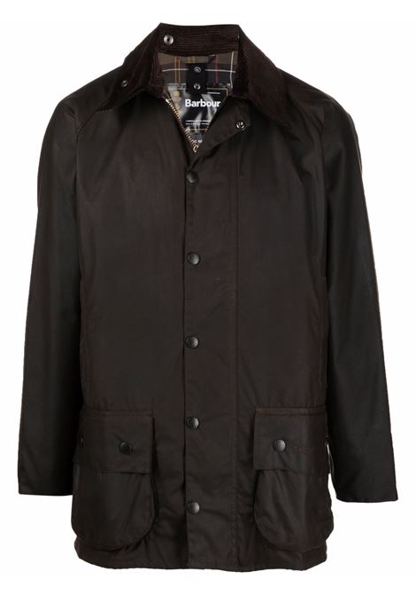 Green Beaufort snap-fastening coat - men BARBOUR | MWX0002OL71