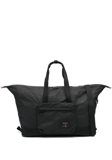 Borsa tote field con tasca applicata in nero Barbour - uomo BARBOUR | UBA0715BK31