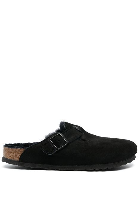 Mules boston shearling in nero Birkenstock - donna BIRKENSTOCK | 259883BLK