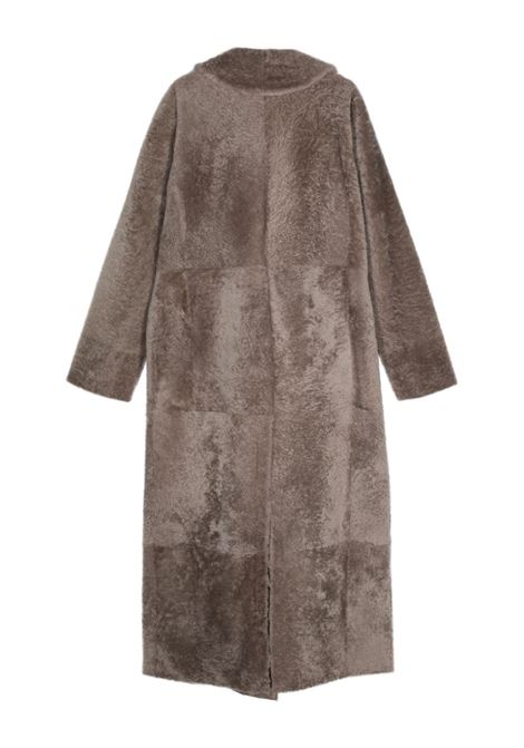 Cappotto in shearling doppiopetto in grigio Blancha - donna BLANCHA | 24117301TP