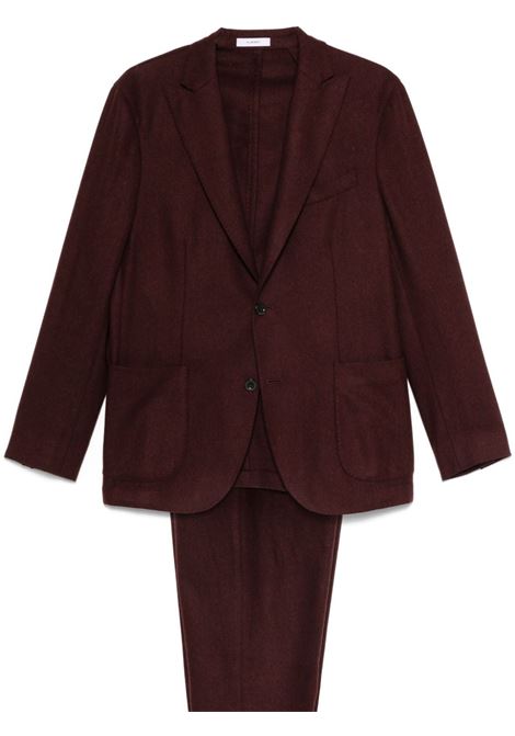 Bordeaux red single-breasted suit Boglioli - men