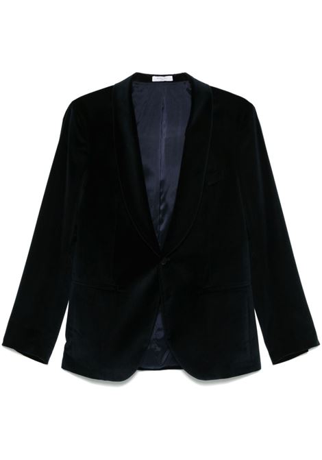 Midnight blue velvet blazer Boglioli - men BOGLIOLI | Blazers | Y2702AFB40330790