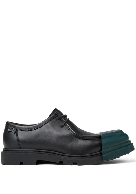 Derby Junction in pelle in nero e verde scuro Camper - uomo CAMPER | K100872017