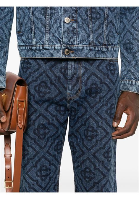 Jeans Laser Monogram in blu Casablanca - uomo CASABLANCA | MF24TR00201DNM