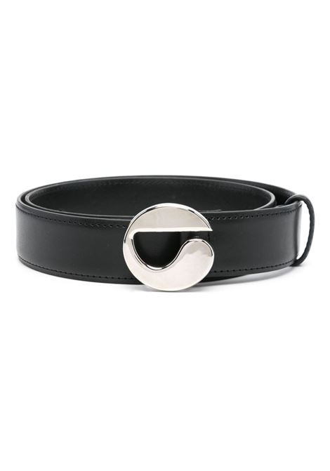 Black logo-buckle belt Coperni - women