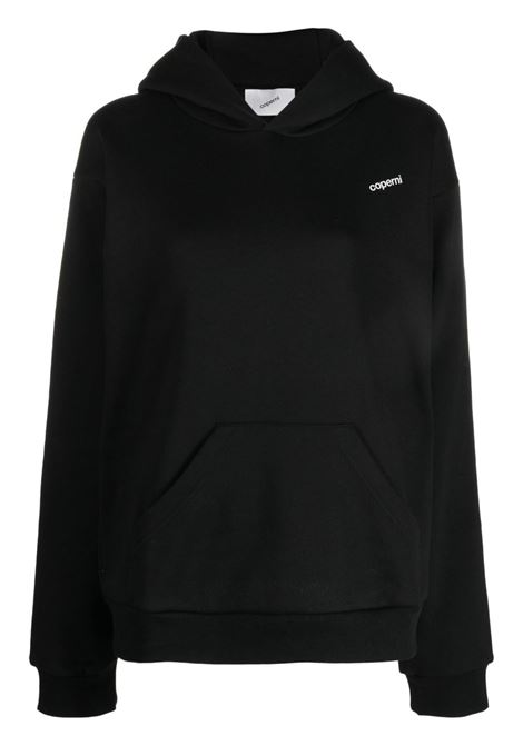 Black logo-print long-sleeved sweatshirt Coperni - women