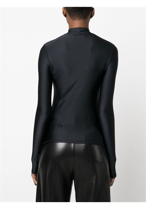 Black long-sleeved logo-detail top - women COPERNI | COPJS20545BLK