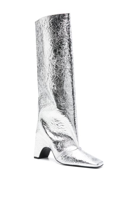 Silver 85mm Foil Bridge boots Coperni - women COPERNI | COPSH03F6021SLVR