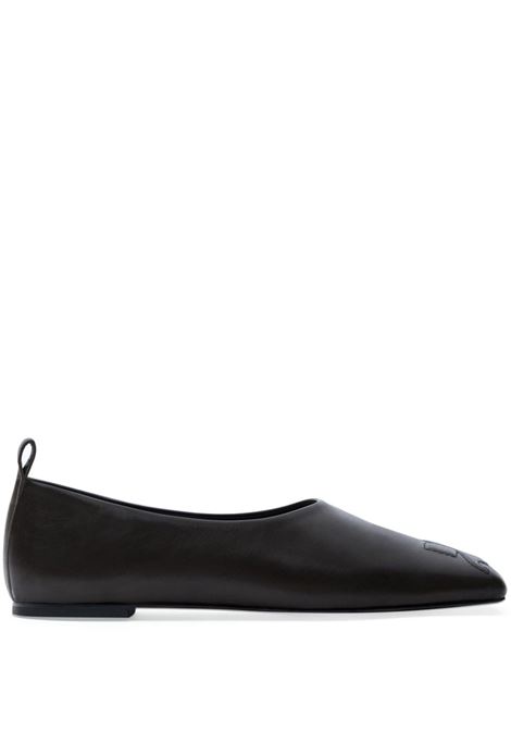 Ballerina minimal in nero Courrèges - donna COURRÈGES | Ballerine | 324SCS105CR00529999