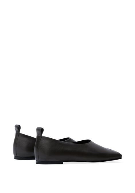 Black minimal ballerina shoes Courrèges - women COURRÈGES | 324SCS105CR00529999