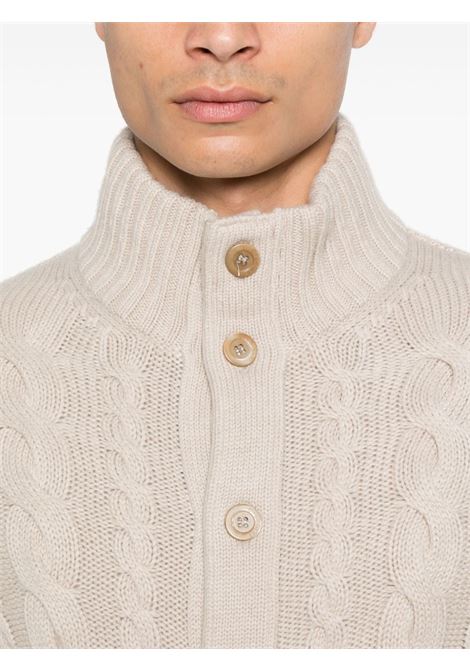 Cardigan con bottoni in beige Cruciani - uomo CRUCIANI | UC4200161S45GB030001