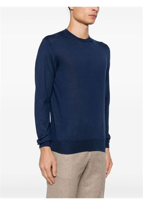 Maglione in maglia fine in blu Cruciani - uomo CRUCIANI | UC4211110A21GC010020