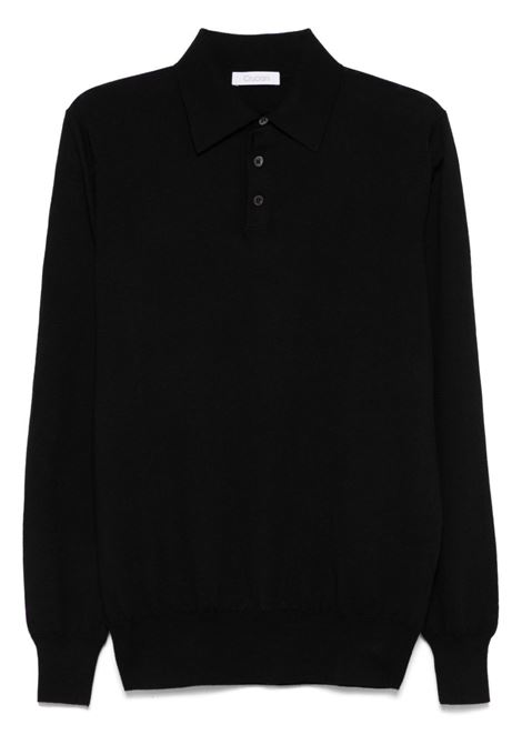 Polo in maglia fine in nero Cruciani - uomo CRUCIANI | UC4216410A11PO010012