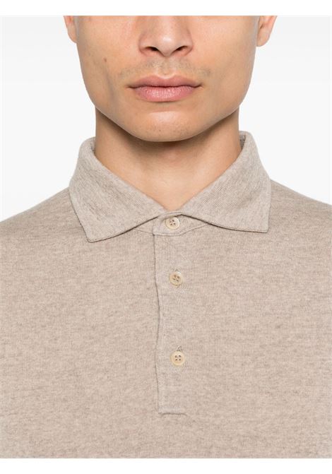 Polo in maglia fine in beige Cruciani - uomo CRUCIANI | UC4216410A11PO050017