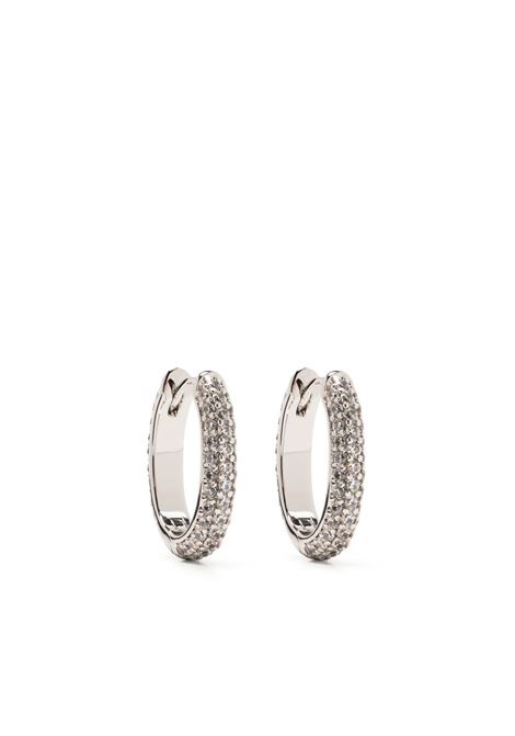 Silver crystal-embellished small hoops Darkai - unisex DARKAI | DIOR0014BBDILSLVR