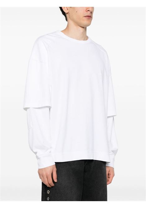 White Theo layered-effect T-shirt Darkpark - women DARKPARK | MJE08JTS01W008