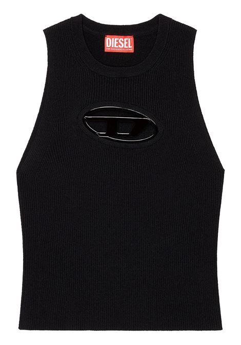 Black logo cutout tank top -  DIESEL - women DIESEL | A096210DLAX9XX