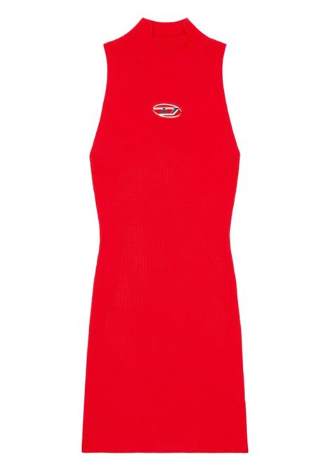 Red M-Onervax logo-plaque dress Diesel  - women