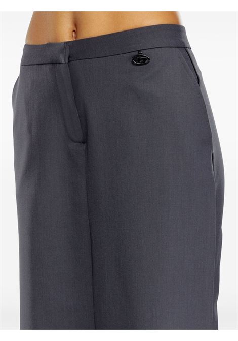 Grey layered straight-leg skirt trousers Diesel - women DIESEL | A140050HJAB98X