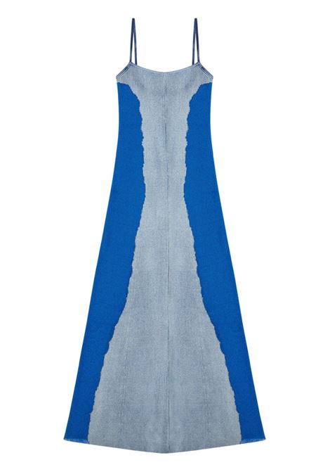 Blue M-Edaglia ribbed maxi dress Diesel - women