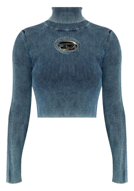 Dark blue M-Anchor-A-Tn ribbed top Diesel - women