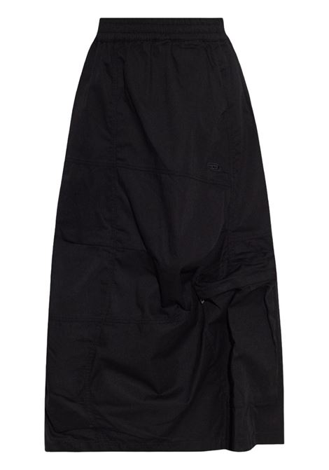 Black ruched-detailing skirt Diesel - women