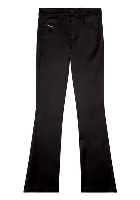 Pantaloni P-Ebbey svasati a vita media in nero Diesel - donna