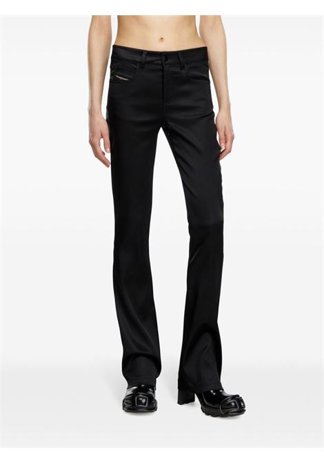 Black P-Ebbey mid-rise flared trousers Diesel - women DIESEL | A153580BHAV9XX