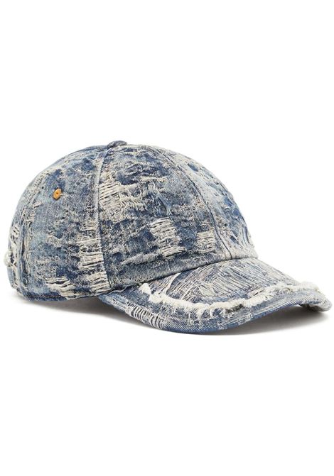 Cappello da baseball C-Armelo in blu denim Diesel - uomo