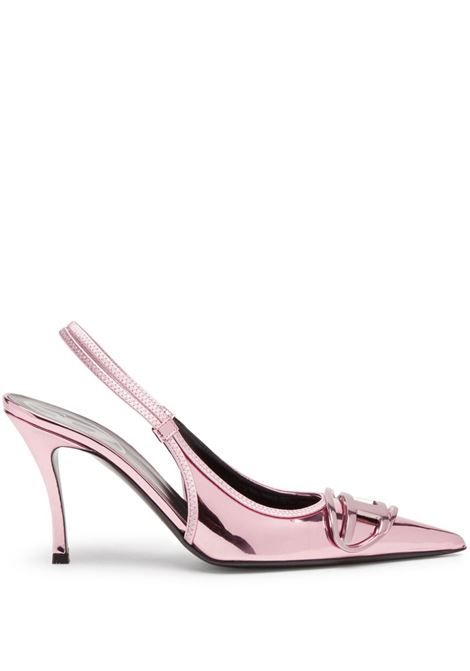 Pink D-Venus Sb metallic slingback pumps Diesel - women